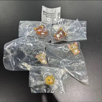 새상품 [ 리락쿠마 ] 클리어 마스코트 참 컴플리트 (전 5종) 세트