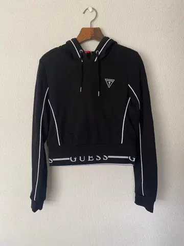 GUESS 게스 크롭 후드티
