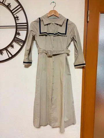 Maison de FLEUR 베이지 롱 원피스