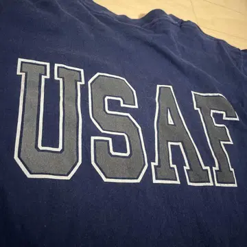 미국제 USAF 미국 공군 T셔츠 네이비 넥스트 빈티지