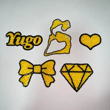 부채 데코 스톤 데코 부품 완성품 SixTONES 타카기 유고