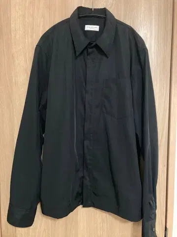 드리스반노튼 CORRAN M.W.SHIRT 지퍼 셔츠 XL 블랙