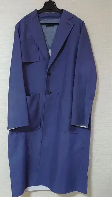 조셉 JOSEPH 롱 코트 44 다크 네이비 그레이 새상품