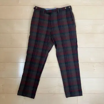 BEAMS PLUS 타탄 체크 트라우저