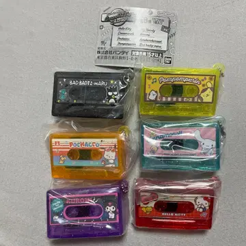 337 산리오 캐릭터 카세트 테이프 참 6개 세트