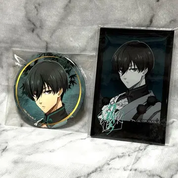 이토시 린 블루 록 캔뱃지 아크릴 카드 텐구차정 스마일베이스 카페