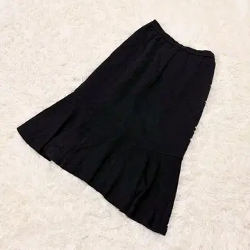 Chamois 머메이드 스커트 린넨 혼방 플레어 실루엣 내추럴