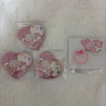 제5인격 IdentityV 산리오 캐릭터즈전 응원단 하트형 캔뱃지