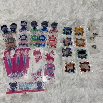 명탐정 코난 아크릴 키링 클리어 책갈피 세트