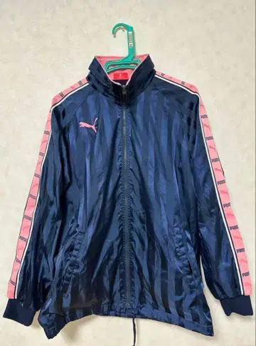[레어] PUMA 푸마 윈드 브레이커 네이비 핑크