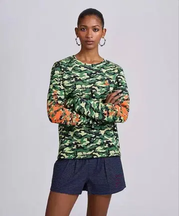 heaven by marcjacobs camo thermal tops