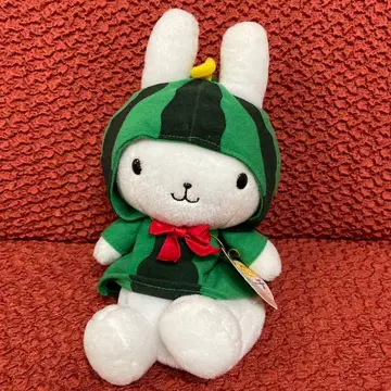 우사즈킨 수박 후드 봉제 인형 파우치