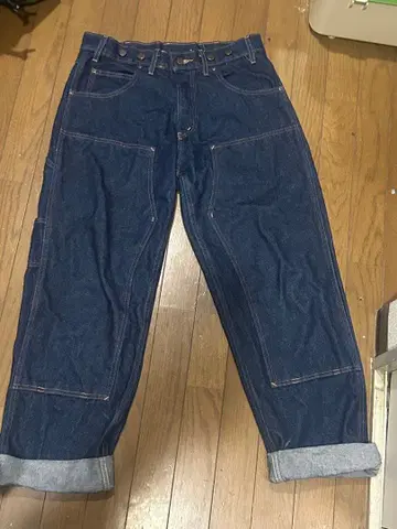 프리즌 블루스 더블니 워크 청바지