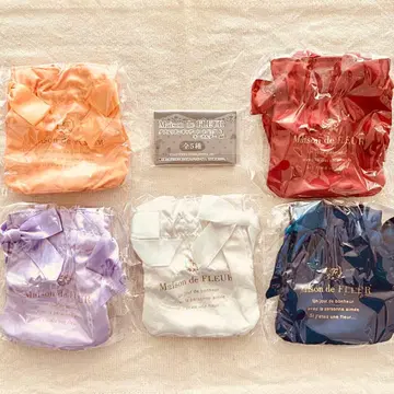 Maison de FLEUR 더블 리본 개더 토트백 키링 2