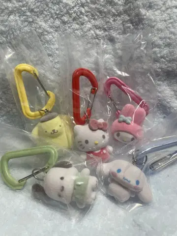 산리오 컬러풀 카라비너 마스코트 참 컴플리트 세트