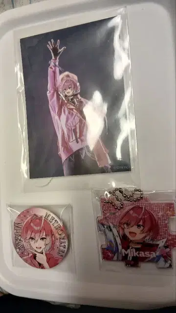 미카사 랜덤 캔뱃지 퍼즐 키링 랜덤 프로마이드