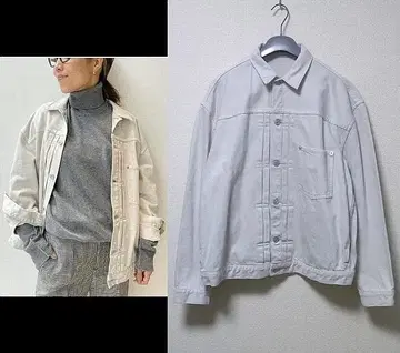 라빠르망 STAMMBAUM 초크 화이트 데님 자켓