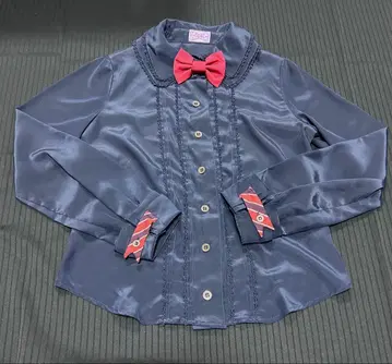 Angelic Pretty 블라우스 네이비 레지멘