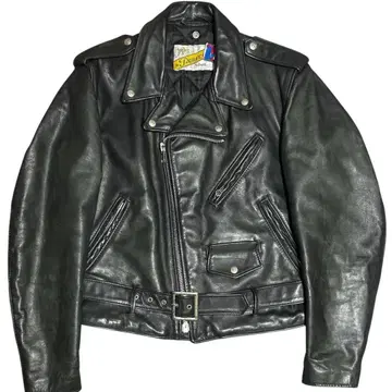 Schott 618 USA제 더블 라이더 자켓 40 블랙 천연 가죽