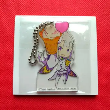 선착순 리제로 에밀리아 아크링 키링 미니스톱 Loppi 한정판