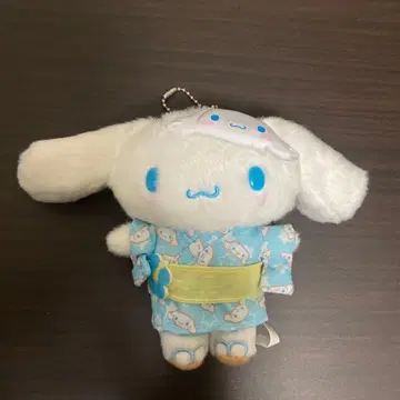 산리오 시나모롤 시나몬 봉제 인형 키링 유카타