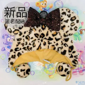 새상품 브라운 레오파드 무늬 미니 팬캡 브라운