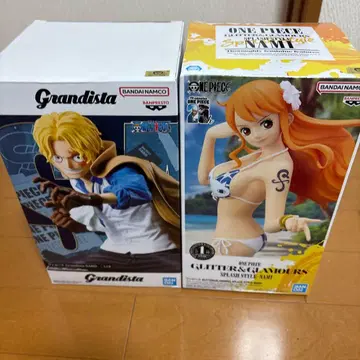 원피스 피규어 묶음 판매 그랑티스타 사보 & 스플래쉬 스타일 나미