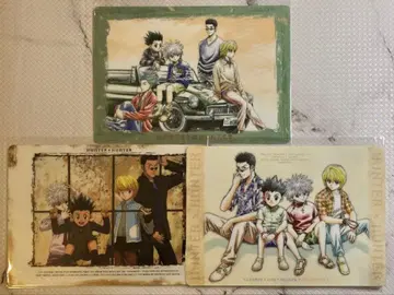 책받침 3개 세트 곤 키루아 크라피카 레오리오 헌터헌터 구 애니메이션