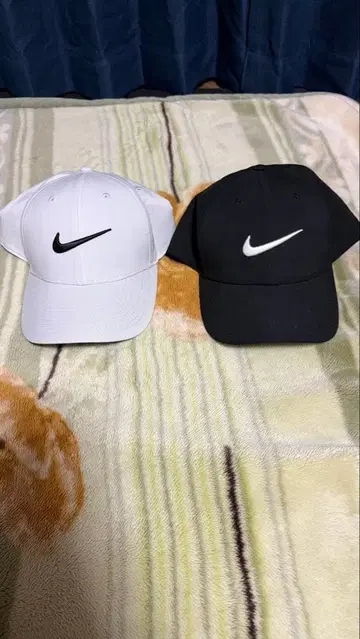 Nike 캡 2세트 화이트 블랙