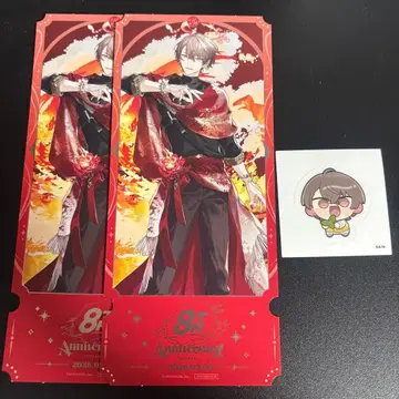 카가미 하야토 니지산지 티켓 혜택 스티커 with cake 8th