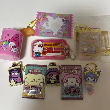 산리오 캐릭터 캡슐 토이 세트 묶음 판매 키티 마이멜로디