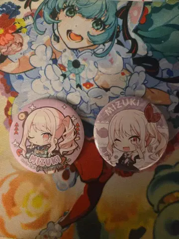 프로세카 세카라이 5th 미니 캐릭터 매트 캔뱃지 스이팔 아키야마 미즈키