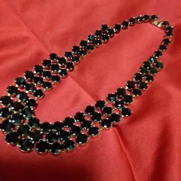 비쥬풍 블랙 실버 목걸이