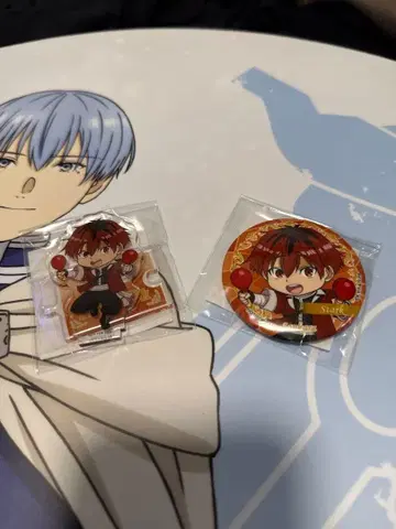 장송의 프리렌 x 잔카라 아크릴 스탠드 콜라보 캔뱃지 세트