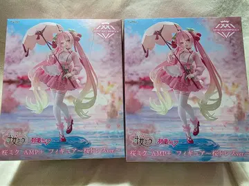 벚꽃 미쿠 AMP+ 피규어 벚꽃 드레스 ver. 2체 세트