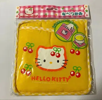 당시물 1999년 헬로키티 냄비 받침 냄비 집게 초레어 레트로 산리오