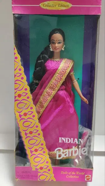 마텔사 돌즈 오브 월드 시리즈 인도 바비 인형 1995년
