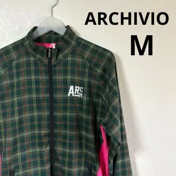 ARCHIVIO 알치비오 블루종 체크 골프 M