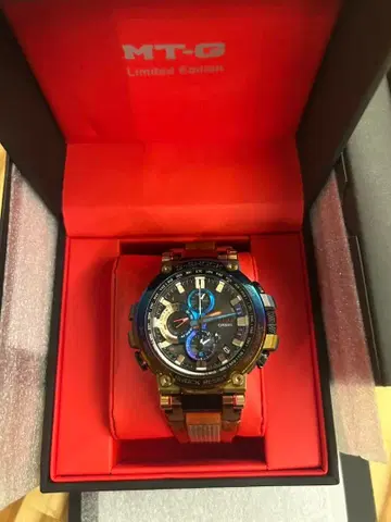 레어 MTG-B1000 레인보우 화산 번개 G-SHOCK MT-G 한정판