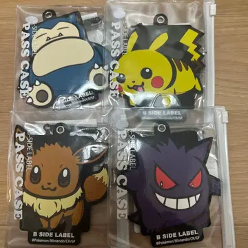 B-SIDE LABEL 포켓몬 패스 케이스 피카츄 이브이