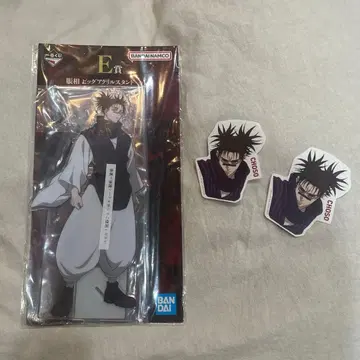 제일복권 주술회전 E상 쵸소우 아크릴 스탠드 N상 스티커 세트