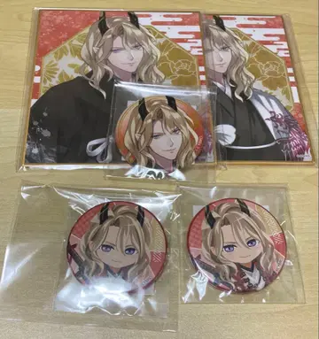 이케멘 겐지전 복권 캔뱃지 색지 이부키