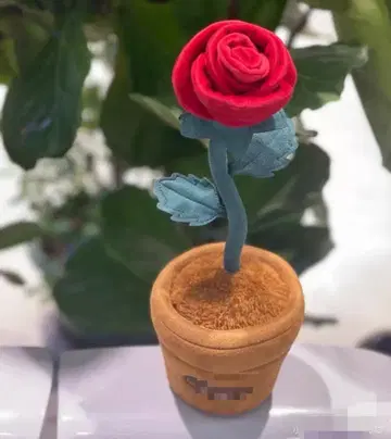 봉제 인형 장미꽃 빨간색