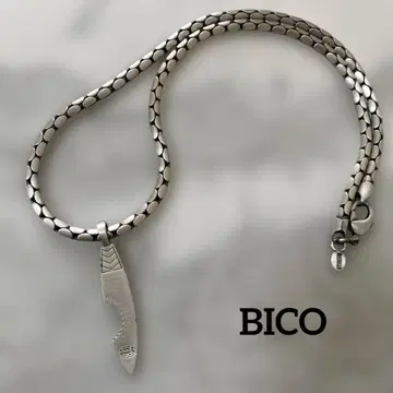 BICO 비코 목걸이 서핑보드 실버 체인 목걸이
