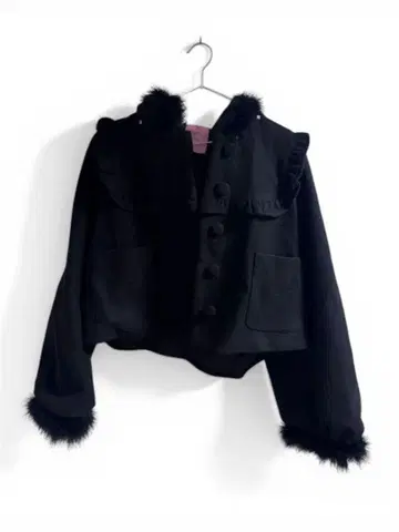 레어 honey Cinnamon 코트 퍼 숏코트