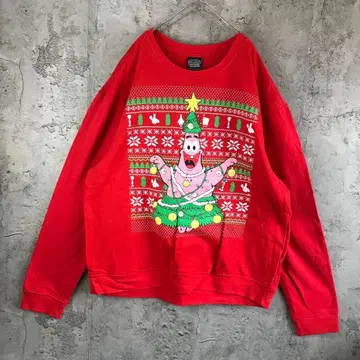 Z18 구제 의류 트레이닝복 맨투맨 빨간색 90s Y2K