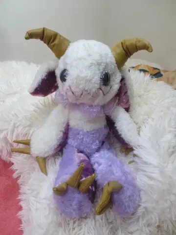 일본 국내 작가 화이트 악마 봉제 인형 40cm! White Devil