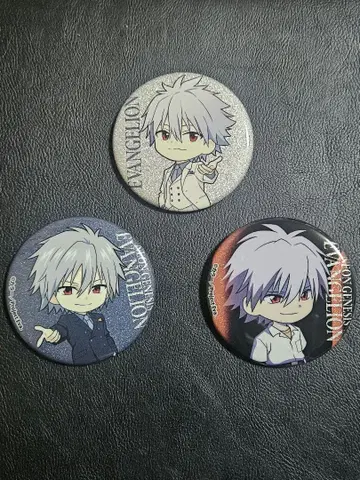 에반게리온 나기사 카오루전 캔뱃지 3개 세트