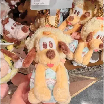 상하이 디즈니 부활절 봄 봄 봉제 인형 키체인 플루토