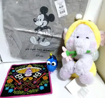 디즈니 스토어 복권 람피 봉제 인형 리멤버 미 가방 4종 세트